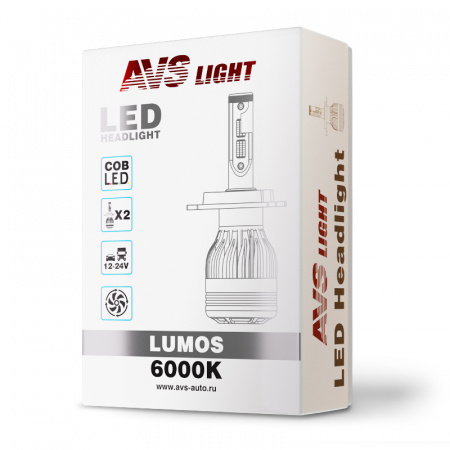 Светодиодная лампа AVS Lumos H3.12/24V.30W.2 шт. фото 2