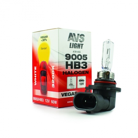 Галогенная лампа AVS Vegas HB3/9005.12V.65W.1шт. фото 1