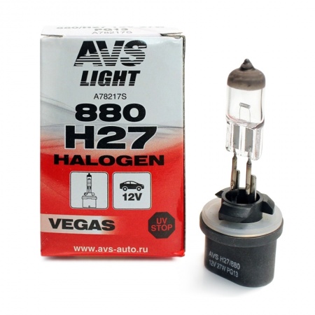 Галогенная лампа AVS Vegas H27/880 12V.27W.1шт. фото 1
