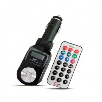 MP3 плеер + FM трансмиттер с дисплеем и пультом (черный) AVS F-525