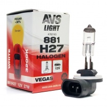 Лампа галогенная AVS Vegas H27/881 12V.27W (1 шт.)