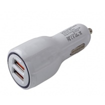 USB автомобильное зарядное устройство AVS 2 порта UC-123 Quick Charge (3,1А) 