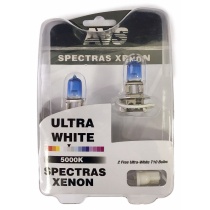 Газонаполненные лампы AVS SPECTRAS Xenon 5000K H3 12V 75W, комплект 2+2 (T-10) шт.