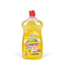Средство для мытья посуды "Greeny" Light "Лимон" 1000 мл. Clean&Green CG8133