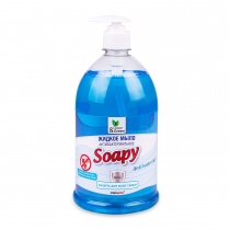 Жидкое мыло "Soapy" антибактериальное с дозатором 1000 мл. Clean&Green CG8095