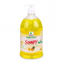 Жидкое мыло "Soapy" Light "Ананас" с дозатором 1000 мл. Clean&Green CG8237