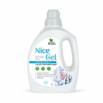 Гель для стирки "Nice Gel" для белого белья (концентрат) 2 л. (ПЭНД) Clean&Green CG8295