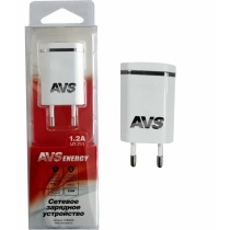 Сетевое зарядное устройство USB (1 порт) AVS UT-711 (1,2А)