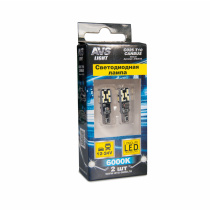C025 T10/белый/ (W2.1x9.5D) CANBUS 24SMD 4014, блистер 2 шт.