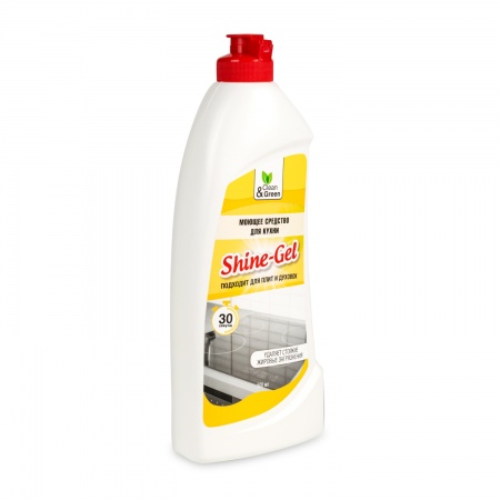 Моющее средство для кухни "Shine-Gel" (антижир, гель) 500 мл. Clean&Green CG8076 фото 2