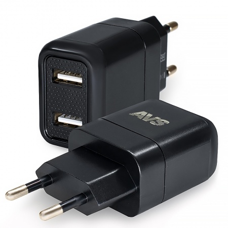 USB сетевое зарядное устройство AVS 2 порта UT-724 (2,4А) фото 2