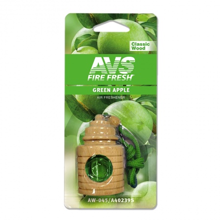 Ароматизатор AVS AW-045 Classic Wood (аром. Зелёное яблоко/Green apple) (жидкостный) фото 2