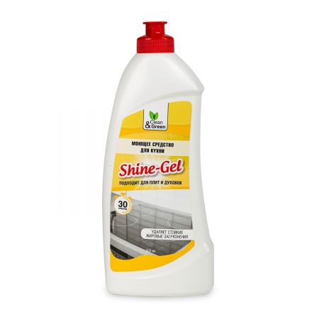 Моющее средство для кухни "Shine-Gel" (антижир, гель) 500 мл. Clean&Green CG8076 фото 1