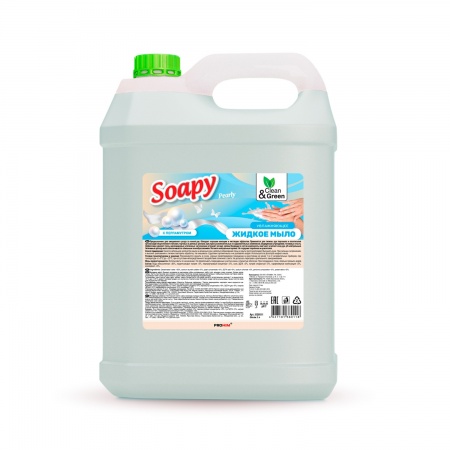 Жидкое мыло "Soapy" с перламутром 5 л. Clean&Green CG8011 фото 1
