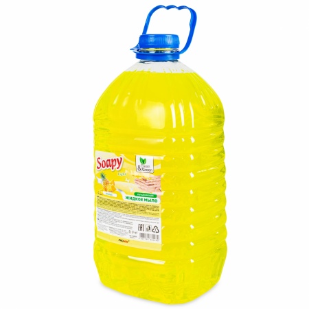 Жидкое мыло "Soapy" Light "Ананас" 5 л. Clean&Green CG8228 фото 2