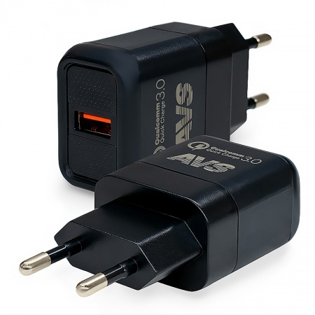 USB сетевое зарядное устройство AVS 1 порт UT-713 Quick Charge (1.5-3A) фото 4