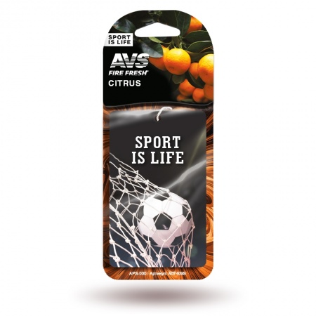 Ароматизатор AVS APS-030 Sport is Life (аром. Citrus/Цитрус) (бумажные) фото 2