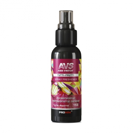 Ароматизатор-нейтрализатор запахов AVS AFS-012 Stop Smell (аром.Tutti-frutti/ТуттиФрут.)(спрей100мл) фото 1