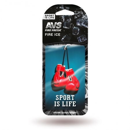 Ароматизатор AVS APS-009 Sport is Life (аром. Fire Ice/Огненный лёд) (бумажные) фото 2