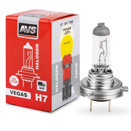 Галогенная лампа AVS Vegas H7.12V.55W.1шт. фото 1