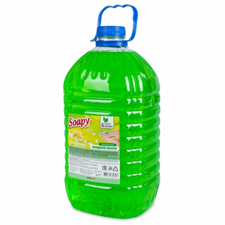 Жидкое мыло "Soapy" Light "Зеленая дыня" 5 л. Clean&Green CG8230 фото 2
