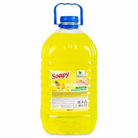 Жидкое мыло "Soapy" Light "Ананас" 5 л. Clean&Green CG8228 фото 1