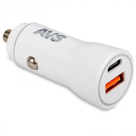 USB автомобильное зарядное устройство AVS 2 порта UC-613 (USB QC 3.0+PD Type C) фото 3