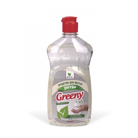 Средство для мытья посуды "Greeny" Neutral 500 мл. Clean&Green CG8070 фото 1