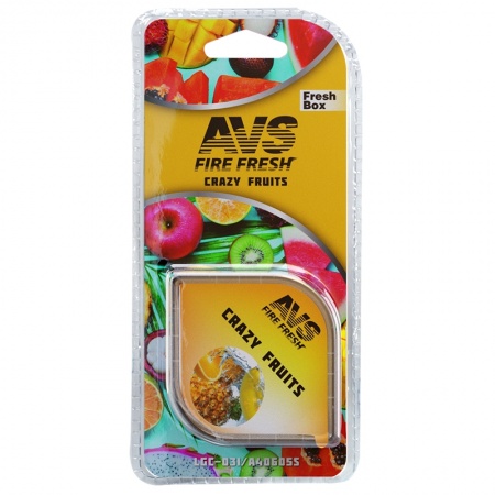Ароматизатор AVS LGC-031 Fresh Box (аром. Дикие фрукты/Crazy Fruits) (гелевый) фото 2