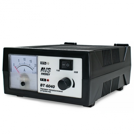 Зарядное устройство для автомобильного аккумулятора AVS BT-6040 (20A) 12/24V фото 4