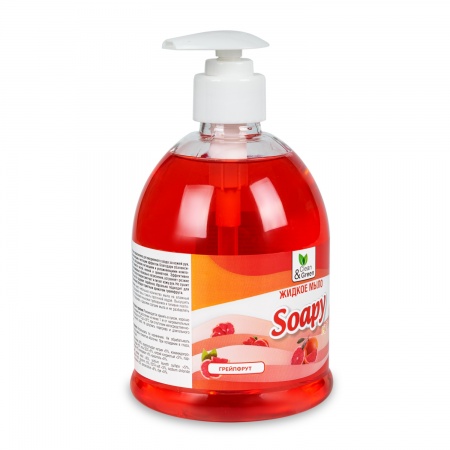 Жидкое мыло "Soapy" Light "Грейпфрут" с дозатором 500 мл. Clean&Green CG8243 фото 2