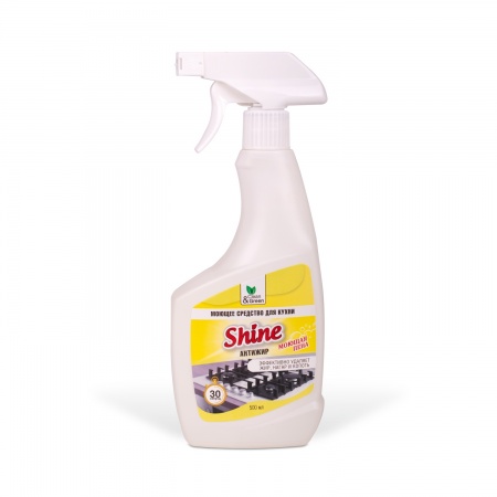 Моющее средство для кухни "Shine" (антижир, триггер) 500 мл. Clean&Green CG8075 фото 1