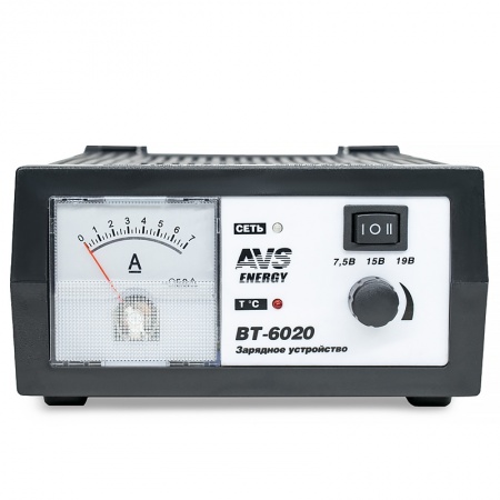 Зарядное устройство для автомобильного аккумулятора AVS BT-6020 (7A) 6/12V фото 3