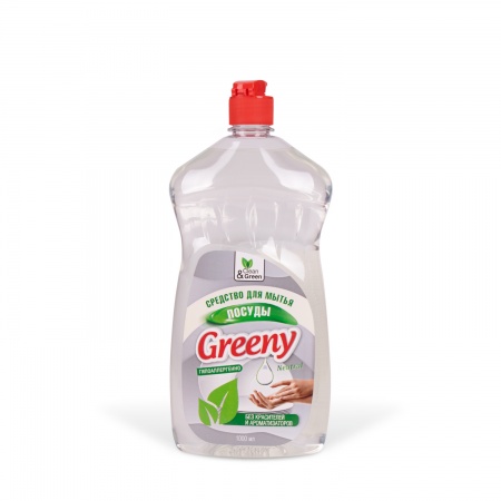 Средство для мытья посуды "Greeny" Neutral 1000 мл. Clean&Green CG8134 фото 1