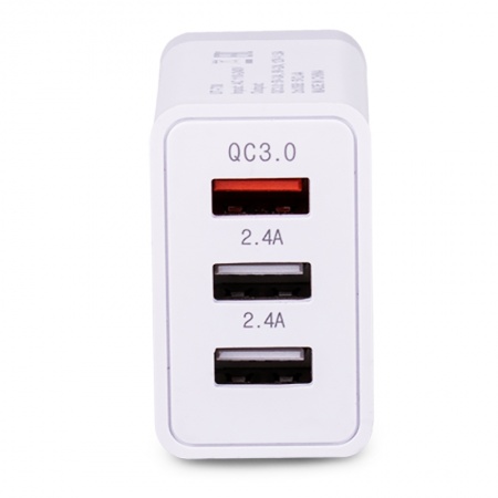 USB сетевое зарядное устройство AVS 3 порта UT-730 (QC 3.0, 3A) фото 6
