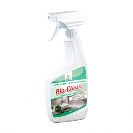 Средство для мытья и чистки сантехники "Bio-Clean" (триггер) 500 мл. Clean&Green CG8122 фото 1