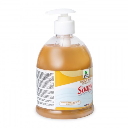 Жидкое мыло "Soapy" хозяйственное с дозатором 500 мл. Clean&Green CG8065 фото 2