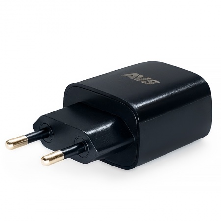 USB сетевое зарядное устройство AVS 2 порта UT-723 (USB QC 3.0+PD Type C) фото 3