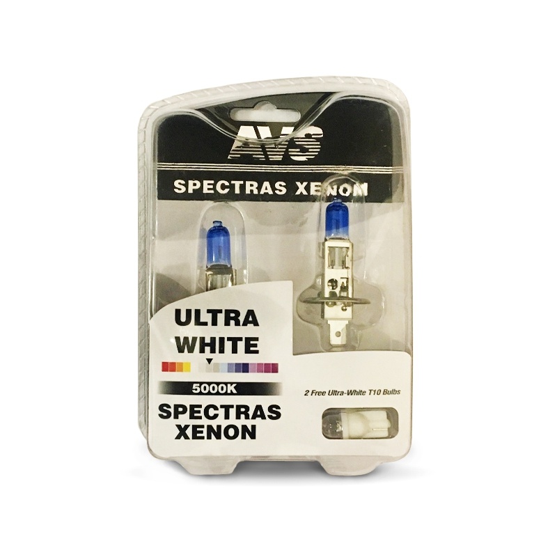 Газонаполненные лампы AVS Spectras 5000K H1 комплект 2+2 (T-10) шт.