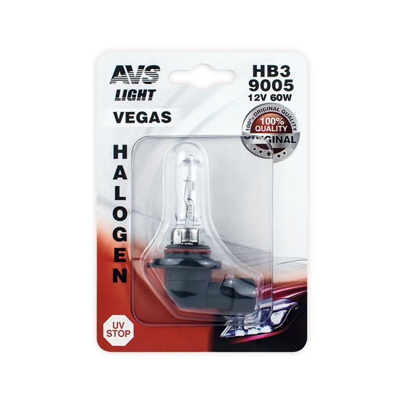 Галогенная лампа AVS Vegas в блистере HB39005.12V.60W.1шт.
