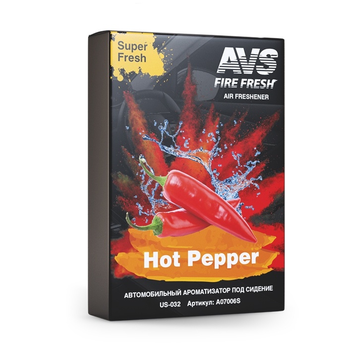 Ароматизатор Super Fresh (ПерецHot Pepper) (гелевый) AVS US-032