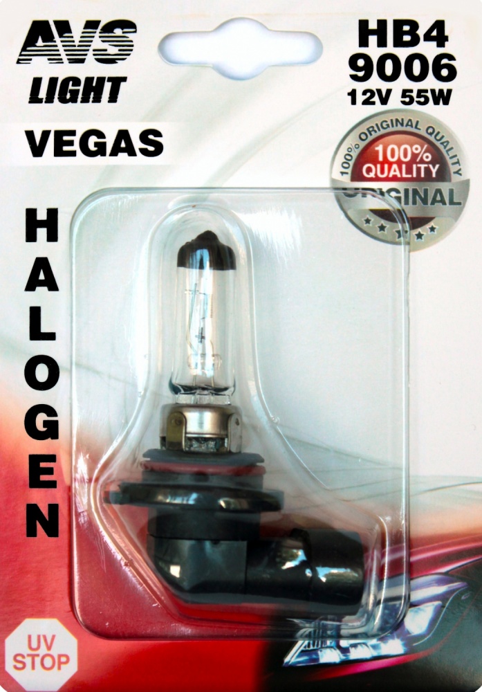 Лампа галогенная AVS Vegas в блистере HB49006.12V.55W (1 шт.)