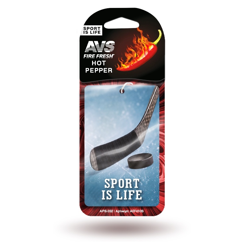 Ароматизатор AVS APS-032 Sport is Life (аром. Hot Pepper/Перец) (бумажные)  оптом от производителя