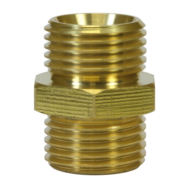 Ниппель двойной 1/4"-1/4", латунь 57040 оптом от производителя