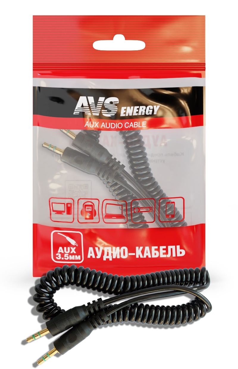 Купить оптом Кабель AVS с разъемом 3,5 jack - 3,5 jack (аудио)(2м) AU-611